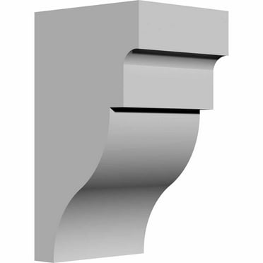 Ekena Millwork 3 1/2"W x 4"D x 7"H Wigan Bracket (4-Pack)