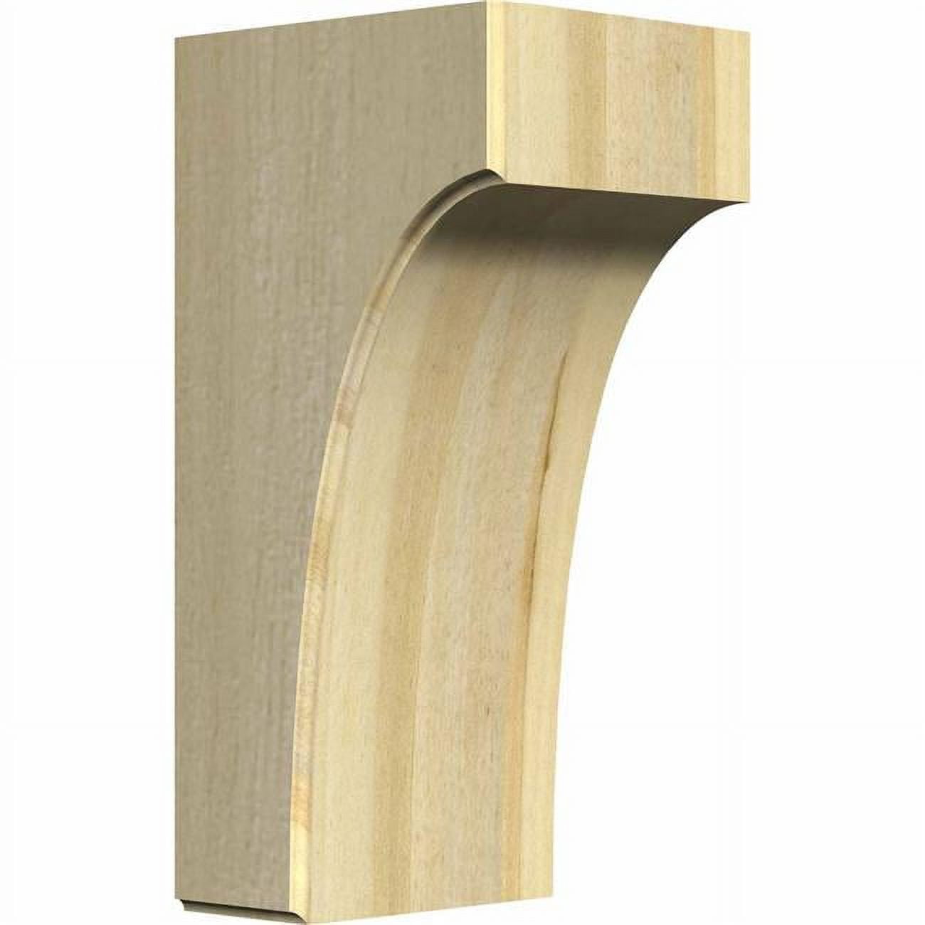 Unfinished Rubberwood Clarksville Corbel 3.5"W x 4"D x 8"H