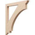 thumbnail image 1 of Ekena Millwork 3 1/2"W x 40"D x 44"H Imperial Traditional Rough Cedar Woodgrain TimberThane Bracket, Primed Tan, 1 of 6