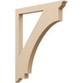thumbnail image 1 of Ekena Millwork 3 1/2"W x 40"D x 48"H Imperial Traditional Rough Cedar Woodgrain TimberThane Bracket, Primed Tan, 1 of 6