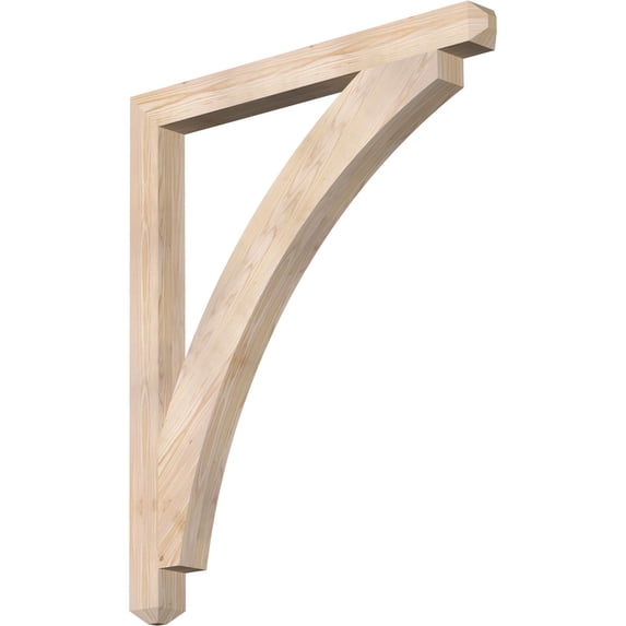 Ekena Millwork 3 1/2"W x 40"D x 48"H Thorton Craftsman Smooth Bracket, Douglas Fir
