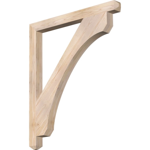 Ekena Millwork 3 1/2"W x 42"D x 48"H Legacy Craftsman Smooth Bracket, Douglas Fir