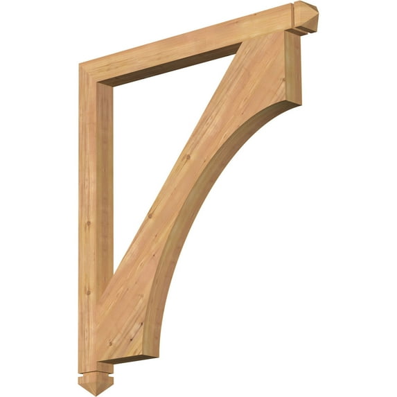 Ekena Millwork 3 1/2"W x 42"D x 48"H Westlake Arts & Crafts Smooth Bracket, Western Red Cedar