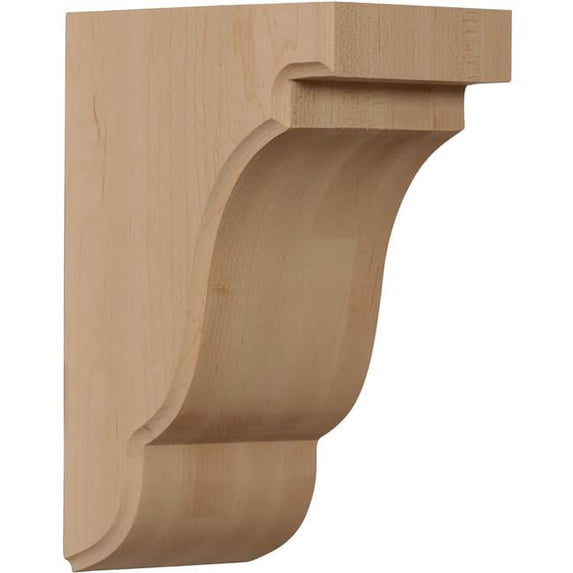 Ekena Millwork 3 1/2"W x 5"D x 7 1/2"H Bedford Bracket, Mahogany
