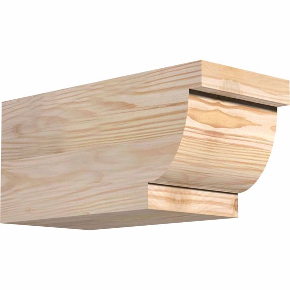 Ekena Millwork 3 1/2"W x 6"H x 12"L Alpine Smooth Rafter Tail, Douglas Fir