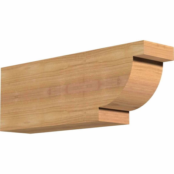 Ekena Millwork 3 1/2"W x 6"H x 16"L Alpine Smooth Rafter Tail, Western Red Cedar