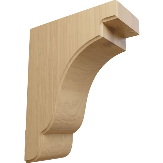 Ekena Millwork 3 1/2"W x 7 1/4"D x 9 1/2"H Bedford Bracket, Cherry (4-Pack)