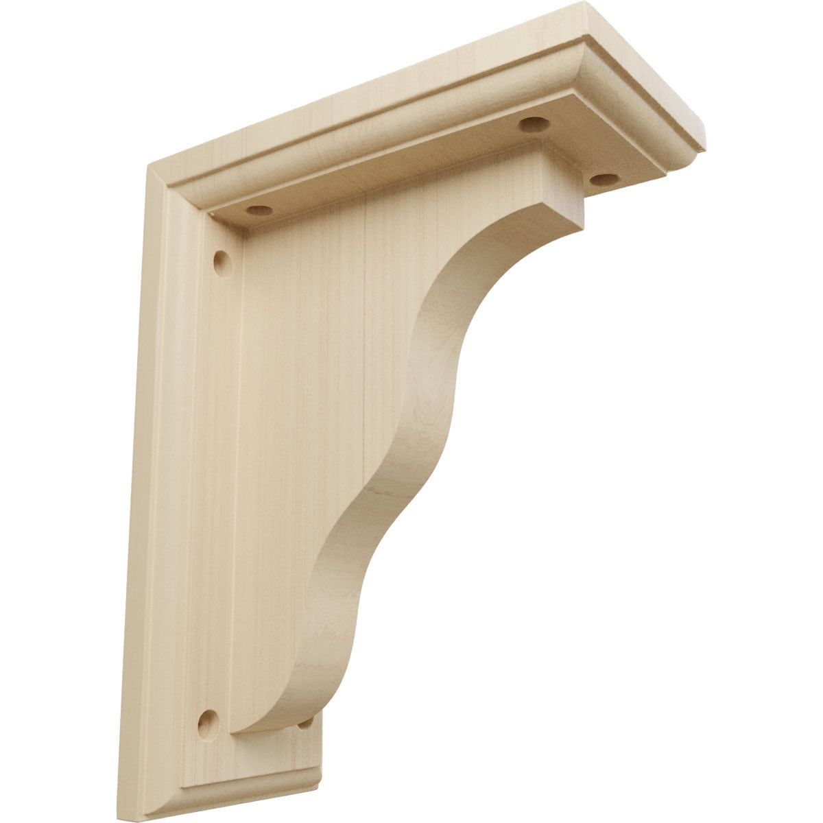 Hamilton 9" Beige Rubberwood Traditional Bracket