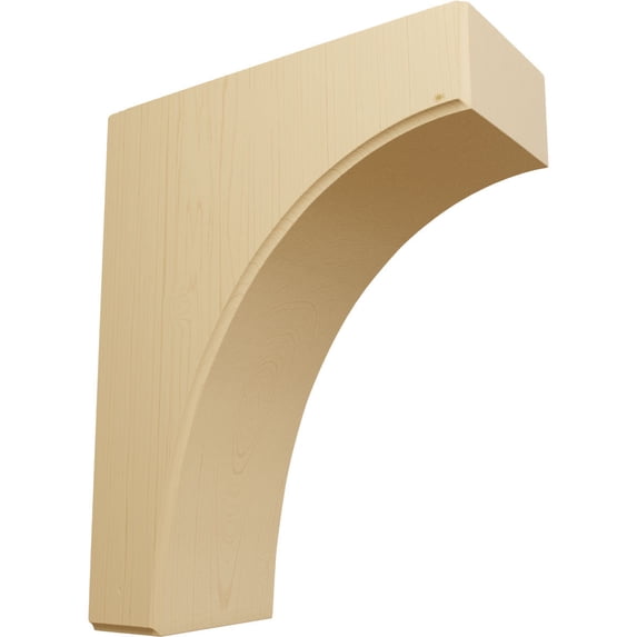 Ekena Millwork 3 1/2"W x 8"D x 10"H Clarksville Bracket, Alder (4-Pack)