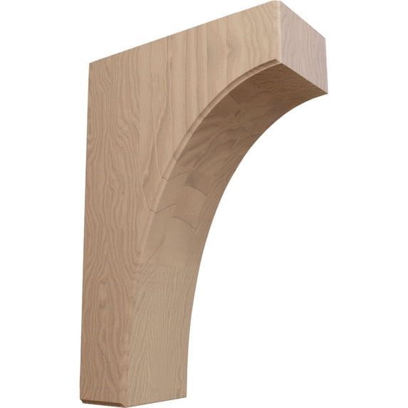Ekena Millwork 3 1/2"W x 8"D x 12"H Clarksville Bracket, Mahogany