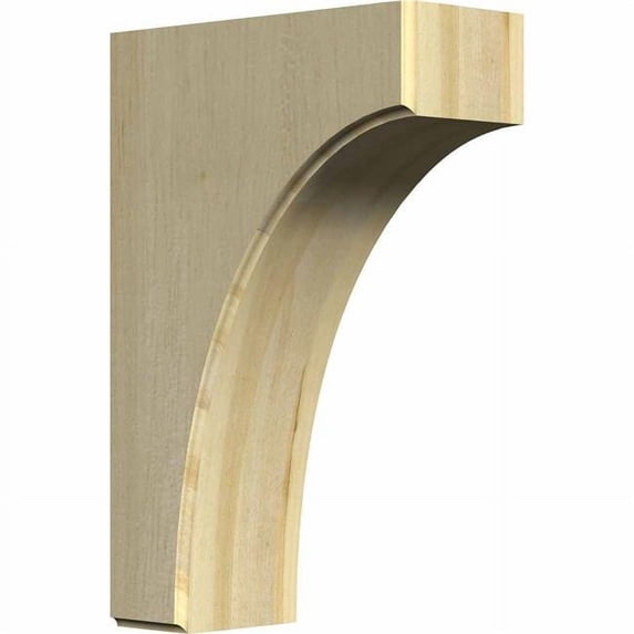 Ekena Millwork 3 1/2"W x 8"D x 12"H Clarksville Bracket, Rubberwood