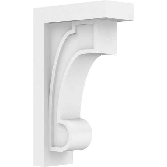Ekena Millwork 3 1/2"W x 8"D x 13 3/8"H Standard Alma Architectural Grade PVC Corbel