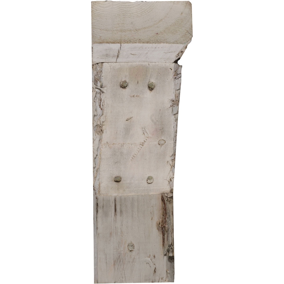 Chalk Dust White Solid Wood Farmhouse Bracket Shelf