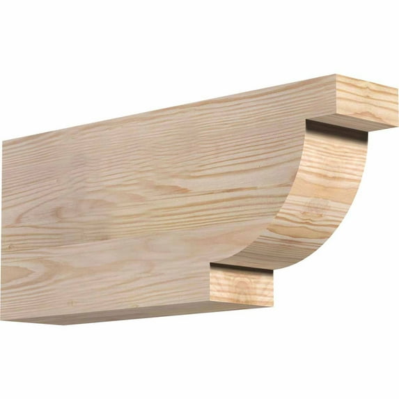 Ekena Millwork 3 1/2"W x 8"H x 18"L Alpine Smooth Rafter Tail, Douglas Fir