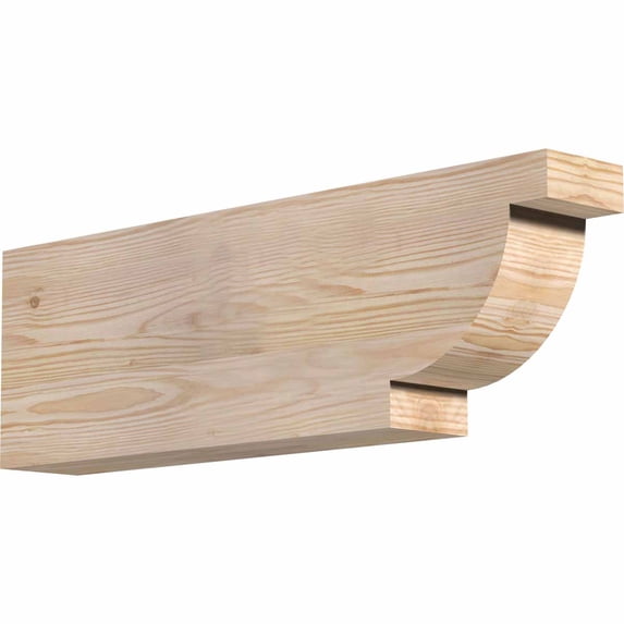 Ekena Millwork 3 1/2"W x 8"H x 24"L Alpine Smooth Rafter Tail, Douglas Fir