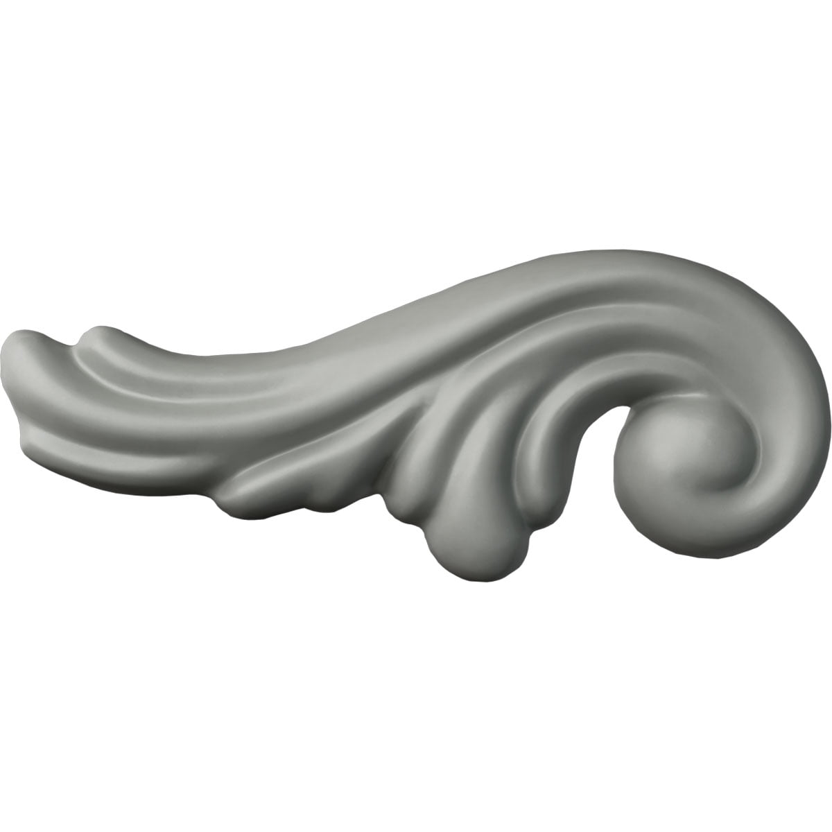 Primed Polyurethane Leaf Scroll Applique for Wall Trim