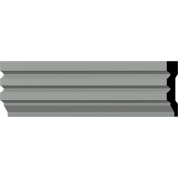 Ekena Millwork 3 1/8"H x 5/8"P x 94 1/2"L Hillsborough Window & Door Casing (8-Pack)
