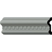 Ekena Millwork 3 1/8"H x 7/8"P x 94 1/2"L, (3/4" Repeat), Windsor Dentil Chair Rail