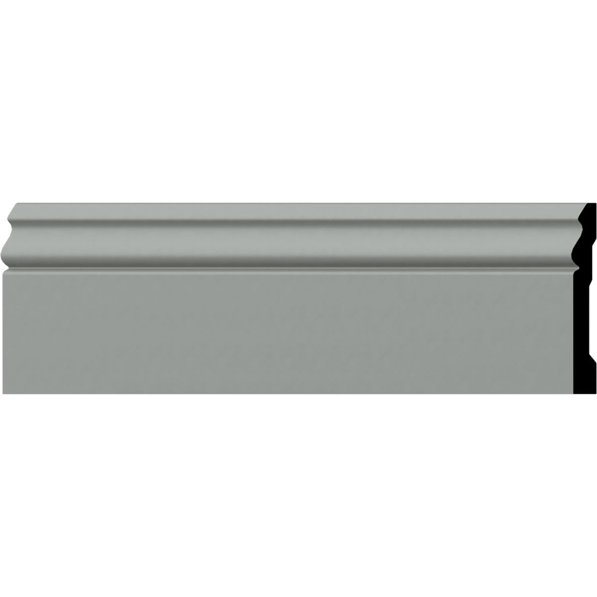 Aberdeen 94.5" Gray Polyurethane Baseboard Moulding
