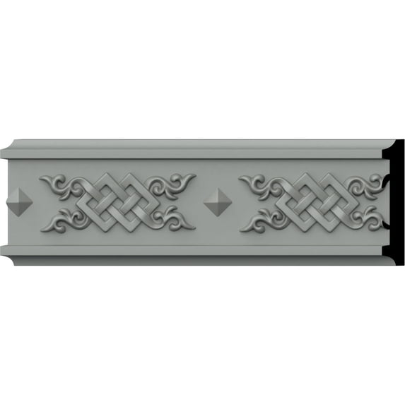 Ekena Millwork 3 3/4"H x 3/4"P x 94 1/2"L Woven Chair Rail (12-Pack)