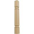 thumbnail image 1 of Ekena Millwork 3 3/4"W x 3 3/4"D x 35 1/2"H Kent Raised Panel Cabinet Column (Top Block: 6 1/8", Bottom Block: 7 1/8"), Cherry, 1 of 7