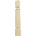 thumbnail image 1 of Ekena Millwork 3 3/4"W x 3 3/4"D x 35 1/2"H Kent Raised Panel Cabinet Column (Top Block: 6 1/8", Bottom Block: 7 1/8"), Maple, 1 of 7