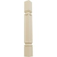 thumbnail image 1 of Ekena Millwork 3 3/4"W x 3 3/4"D x 35 1/2"H Kent Raised Panel Cabinet Column (Top Block: 6 1/8", Bottom Block: 7 1/8"), Rubberwood, 1 of 7