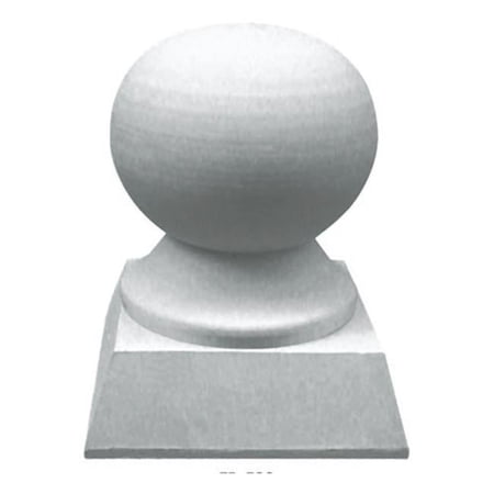 Ekena Millwork 3 3/8"OD x 4 3/4"H (3 1/2"BW x 1 1/4"H Base) Traditional Finial