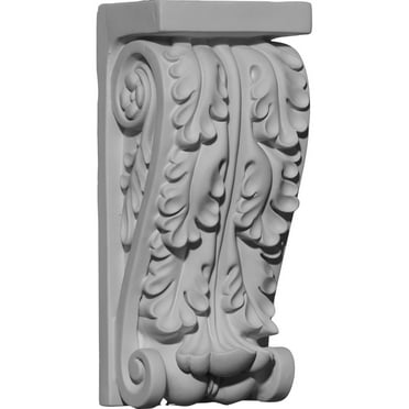 Ekena Millwork 3 3/8"W x 2 1/2"D x 7 3/4"H Oxford Oak Leaf Corbel