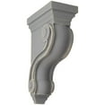 thumbnail image 1 of Ekena Millwork 3 3/8"W x 6 1/2"D x 10 1/2"H Boston Traditional Scroll Wood Vintage Decor Corbel, Pebble Grey, 1 of 7