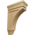 thumbnail image 1 of Ekena Millwork 3 3/8"W x 6 3/4"D x 10"H Small Lucan Wood Corbel, Cherry, 1 of 4