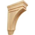 thumbnail image 1 of Ekena Millwork 3 3/8"W x 6 3/4"D x 10"H Small Lucan Wood Corbel, Red Oak, 1 of 4