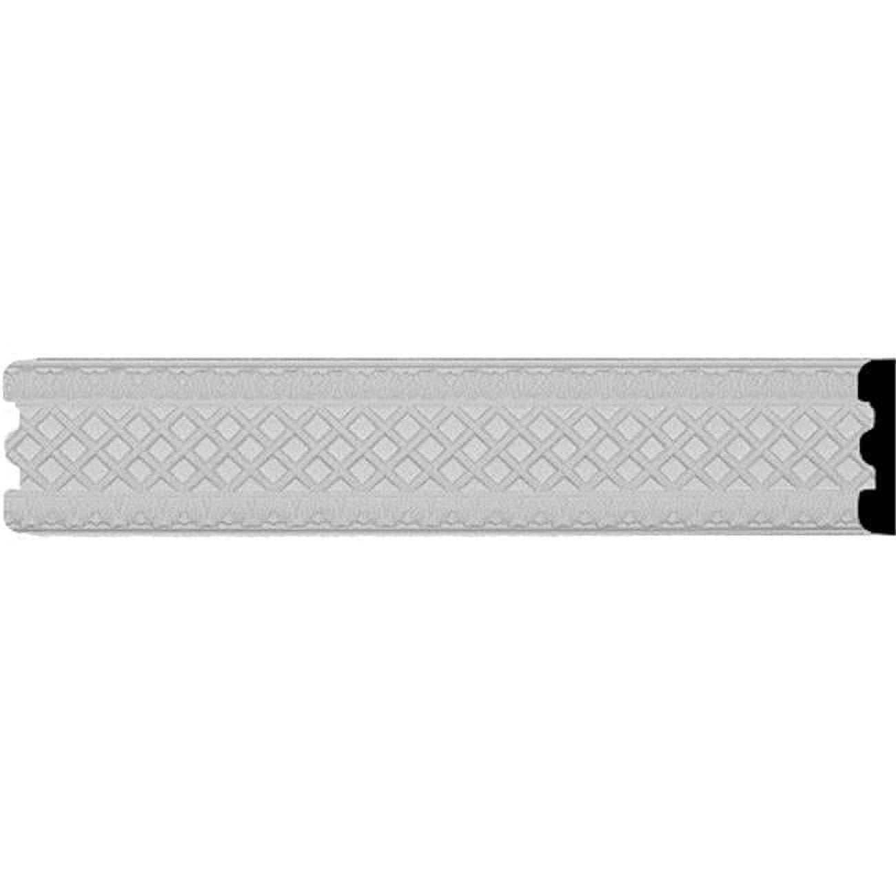 Ekena Millwork Swindon 3.88'' H x 95.88'' W x 0.5'' D Urethane Chair Rail