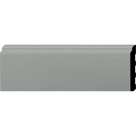 Ekena Millwork 3 7/8"H x 1/2"P x 94 1/2"L, Barcelona Baseboard Moulding (2-Pack)