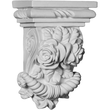 Ekena Millwork 3 7/8"W x 2 1/4"D x 5 3/4"H Rose Corbel