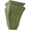 thumbnail image 1 of Ekena Millwork 3 7/8"W x 4 1/2"D x 14"H Arts and Crafts Wood Vintage Decor Corbel, Restoration Green, 1 of 6