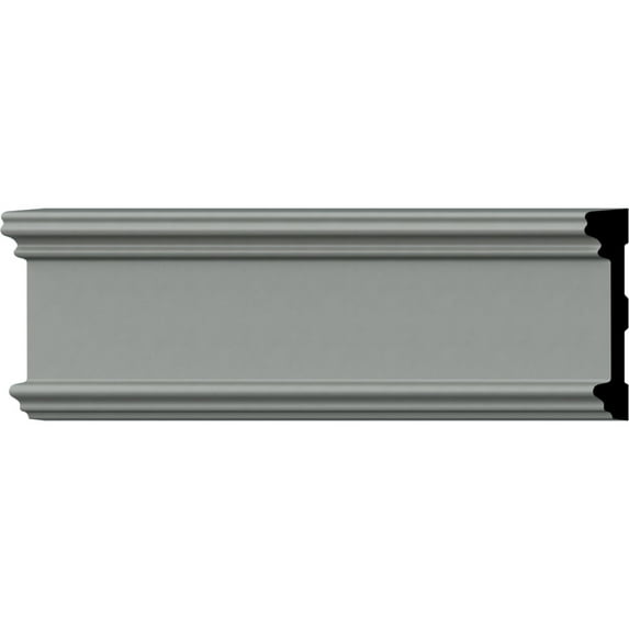 Ekena Millwork 3"H x 5/8"P x 94 1/2"L Bedford Chair Rail (2-Pack)