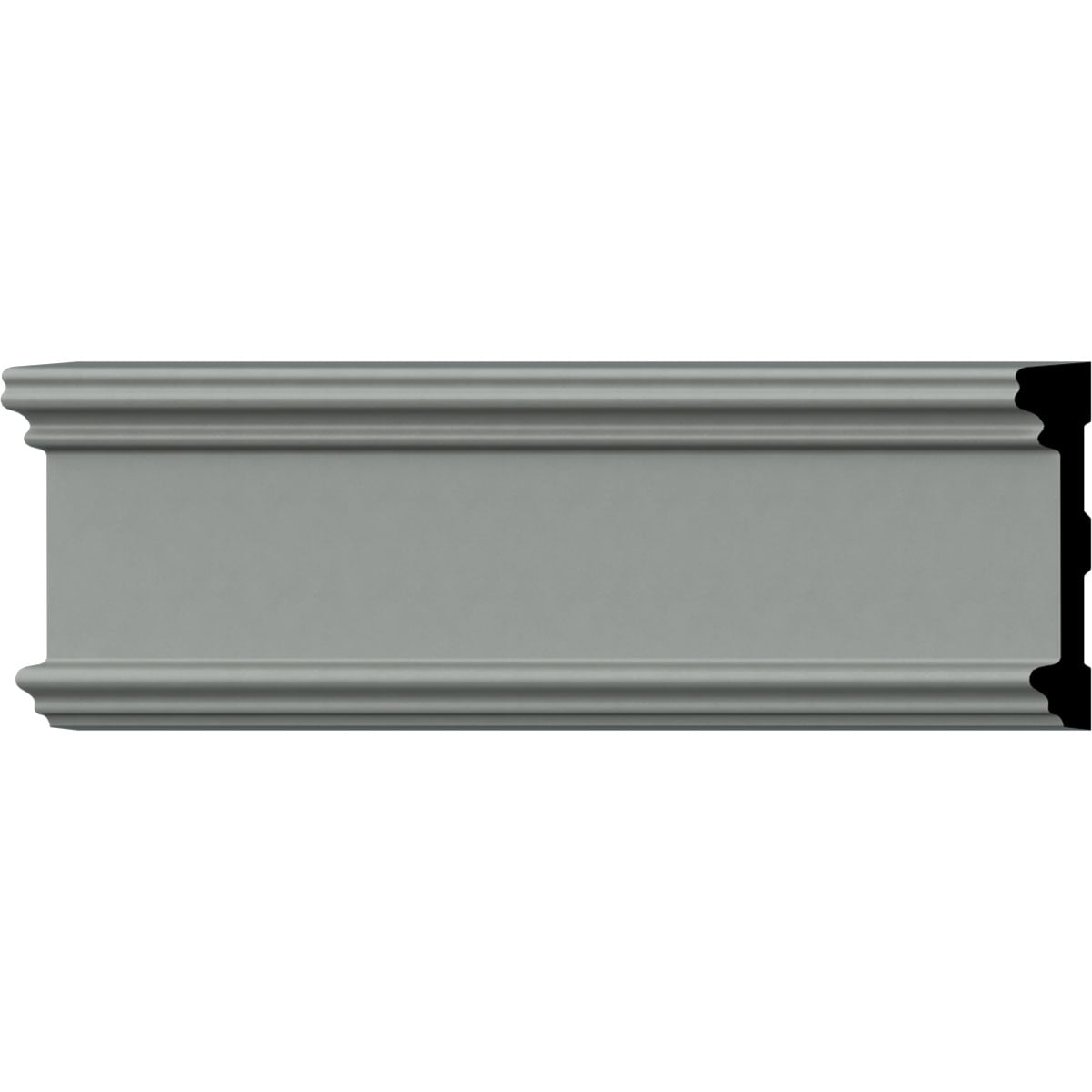 Primed White Polyurethane Bedford Chair Rail Moulding Set