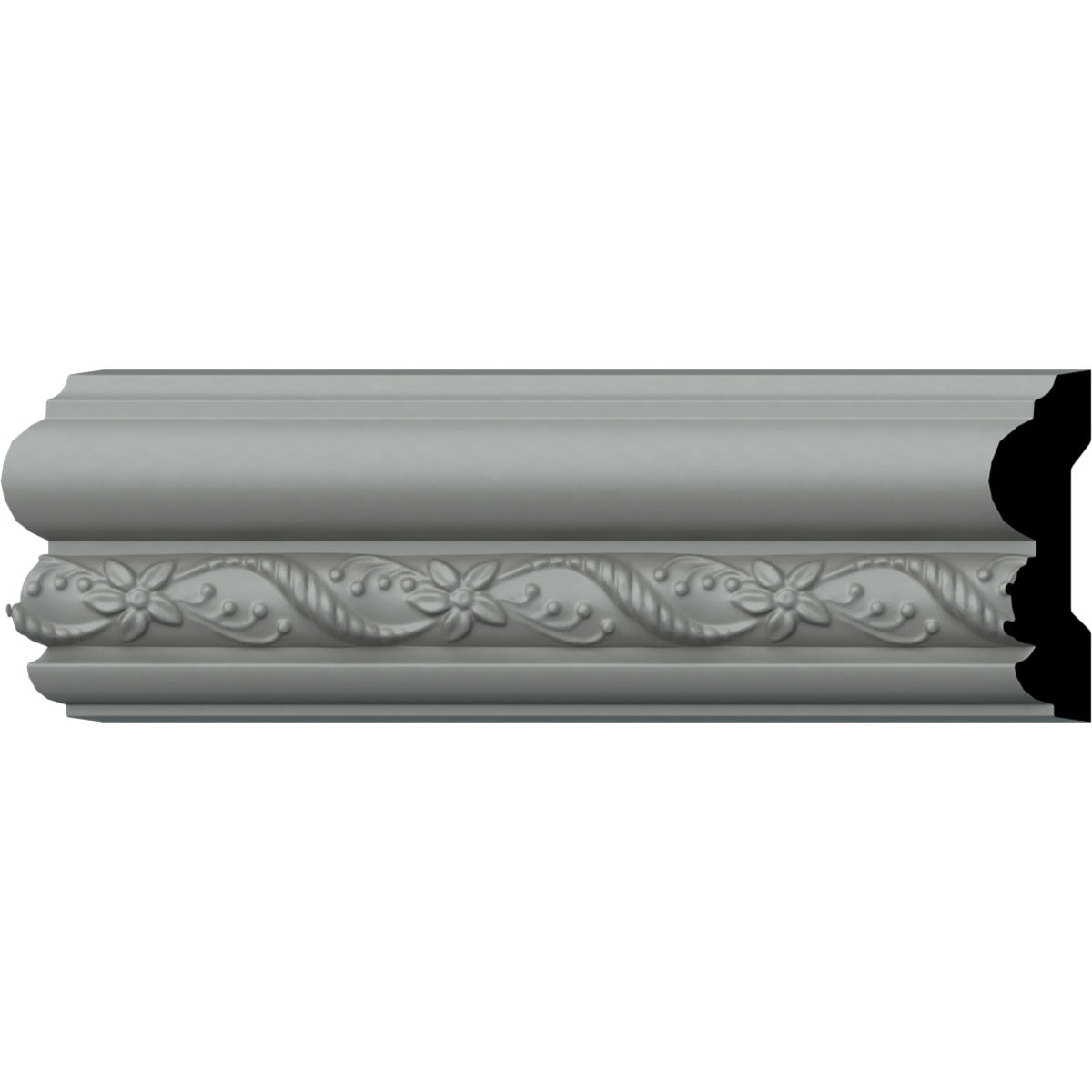 Leaf 3'' H x 96'' W x 0.875'' D Urethane Chair Rail