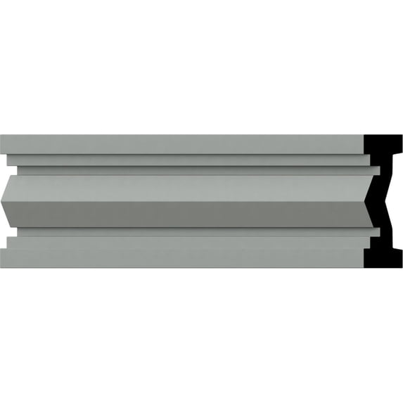 Ekena Millwork 3"H x 7/8"P x 94 1/2"L Charleston Chair Rail (2-Pack)