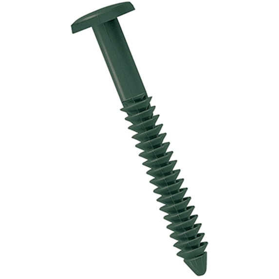 Ekena Millwork 3" Lifetime Vinyl Shutter-Lok's, Forest Green (4/Bag)