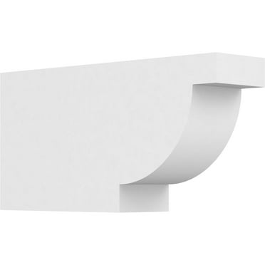 Ekena Millwork 3"W X 6"H X 12"L Standard Alpine Architectural Grade PVC Rafter Tail