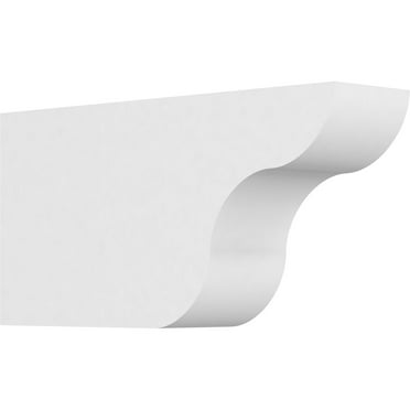 Ekena Millwork 3"W X 6"H X 12"L Standard Carmel Architectural Grade PVC Rafter Tail