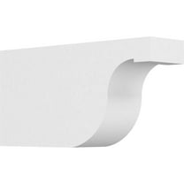 Ekena Millwork 3"W X 6"H X 12"L Standard Del Monte Architectural Grade PVC Rafter Tail