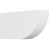 Ekena Millwork 3"W X 6"H X 12"L Standard Durham Architectural Grade PVC Rafter Tail