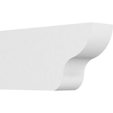 Ekena Millwork 3"W X 6"H X 12"L Standard Greensboro Architectural Grade PVC Rafter Tail