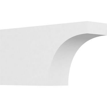 Ekena Millwork 3"W X 6"H X 12"L Standard Huntington Architectural Grade PVC Rafter Tail