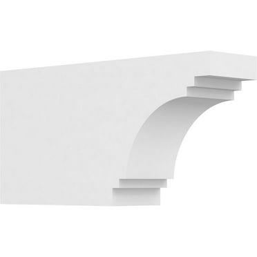 Ekena Millwork 3"W X 6"H X 12"L Standard Pescadero Architectural Grade PVC Rafter Tail