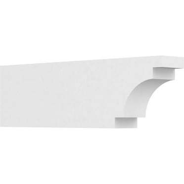 Ekena Millwork 3"W X 6"H X 20"L Standard Mediterranean Architectural Grade PVC Rafter Tail