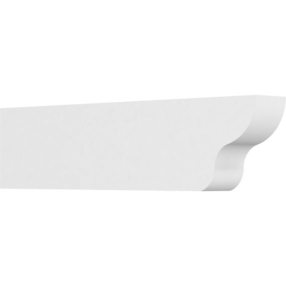Ekena Millwork 3"W X 6"H X 24"L Standard Greensboro Architectural Grade PVC Rafter Tail